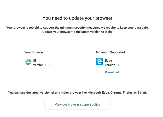 Update Browser Screenshot